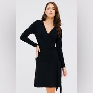 41 Hawthorn Elegant Black Long Sleeve Dress